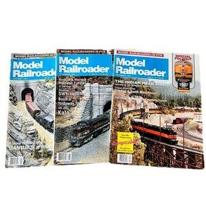 3 Issues Model Railroader Magazine October November December 1991 Train Articles